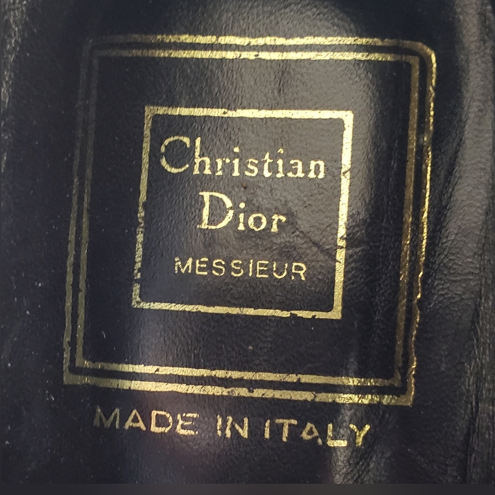 Christian Dior Messieur Women's Black Leather Shoes Size 8 - Picture 8 of 16